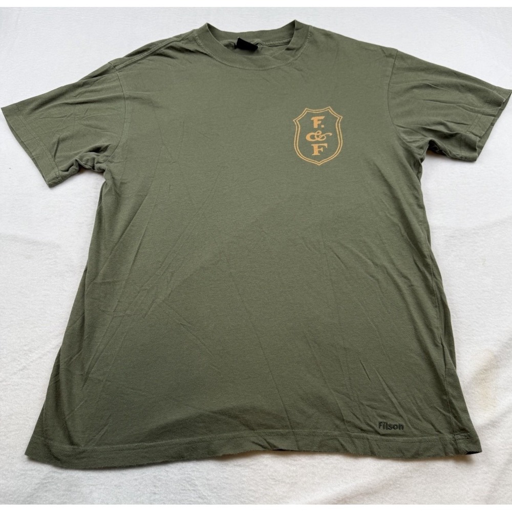 CC Filson Clipper T Shirt Ship Graphic Green Size Mens Small
